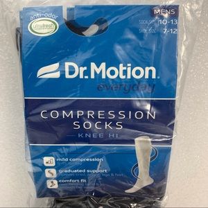Dr. Motion Athletic Compression Knee High Socks 3 Pairs - Men's 10-13